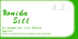 monika sill business card